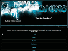 Tablet Screenshot of djunoentertainment.com